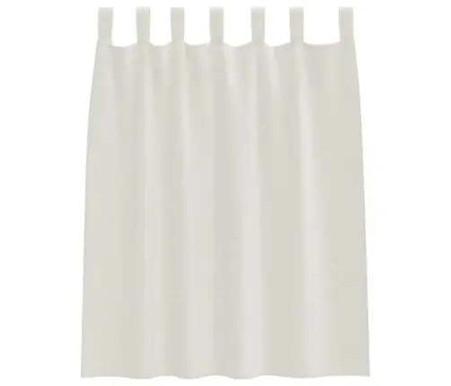 Aizkari Ar Aizkariem 2 Pcs Krēmkrāsa 140 X 140 Cm Poliesters Vidaxl Aizkari Ar Aizkariem 2 Pcs Krēmkrāsa 140 X 140 Cm Poliesters Vidaxl