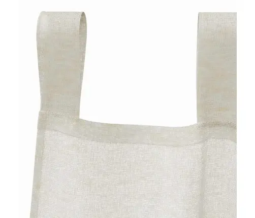 Aizkari Ar Aizkariem 2 Pcs Krēmkrāsa 140 X 245 Cm Poliesters Vidaxl