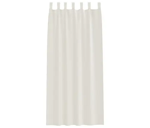 Aizkari Ar Aizkariem 2 Pcs Krēmkrāsa 140 X 260 Cm Poliesters Vidaxl