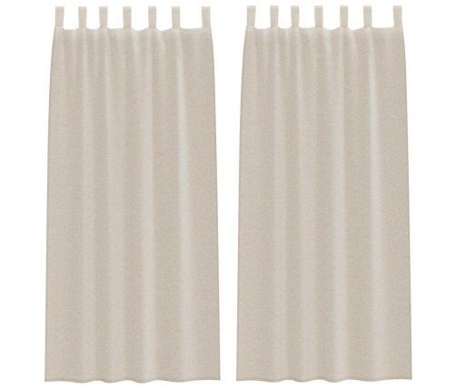 Kardinaid Kardinatega 2 Pcs Liivakarva 140X175Cm Polüester