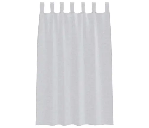 Voile Kardin Kardinatega 2 Pcs Helehall 140X175Cm Polüester