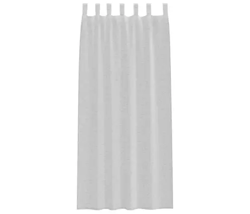 Voile Kardin Kardinatega 2 Pcs Helehall 245 X 140 Cm Polüester