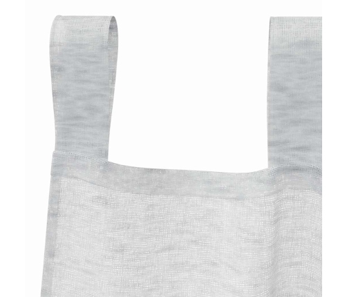 Aizkari Ar Aizkariem 2 Pcs Gaiši Pelēka 140 X 260 Cm Poliesters Vidaxl