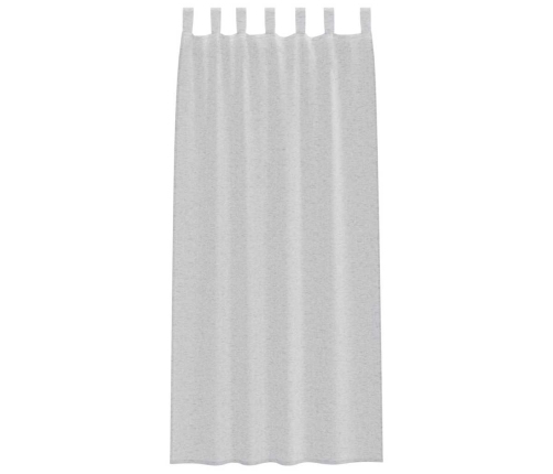 Aizkari Ar Aizkariem 2 Pcs Gaiši Pelēka 140 X 260 Cm Poliesters Vidaxl