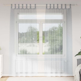 Aizkari Ar Aizkariem 2 Pcs Tumši Pelēka 140X175Cm Poliesters Vidaxl