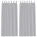 Aizkari Ar Aizkariem 2 Pcs Tumši Pelēka 140 X 245 Cm Poliesters Vidaxl