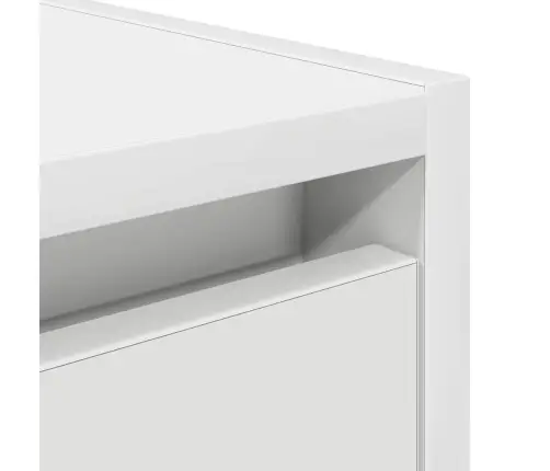 Sienas Naktsskapītis, Balts, 38X34X40 Cm Vidaxl