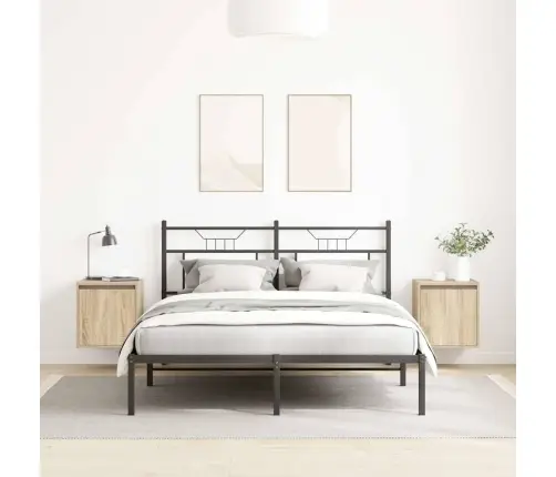 Sienas Naktsskapīši, 2 Gab., Ozolkoka Krāsa, 38X34X40 Cm Vidaxl