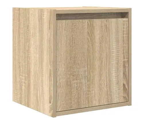 Sienas Naktsskapīši, 2 Gab., Ozolkoka Krāsa, 38X34X40 Cm Vidaxl