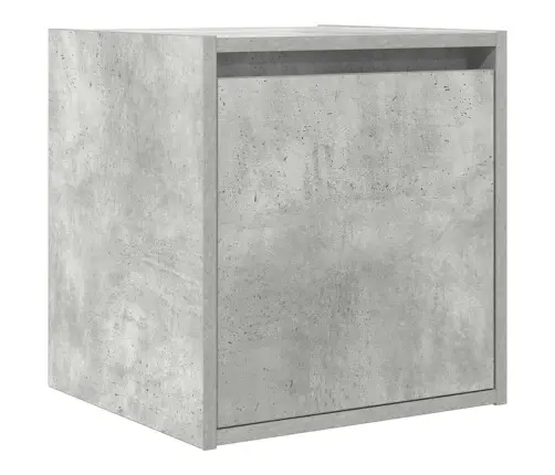 Sienas Naktsskapītis, Betona Pelēks, 38X34X40 Cm Vidaxl