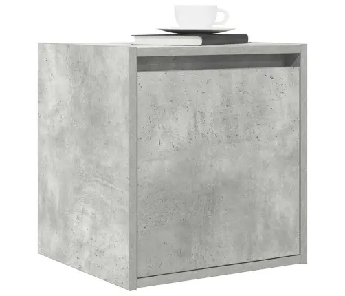 Sienas Naktsskapītis, Betona Pelēks, 38X34X40 Cm Vidaxl
