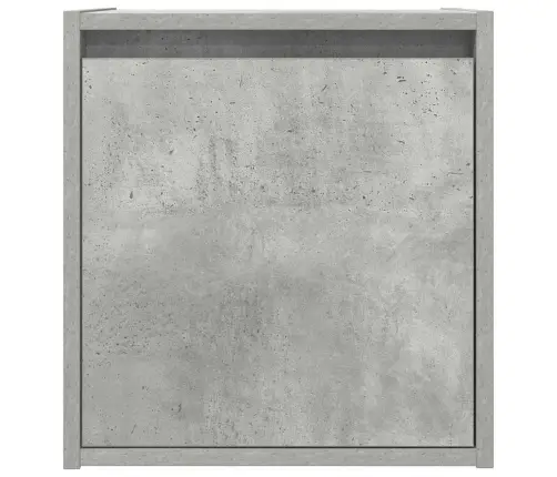 Sienas Naktsskapītis, Betona Pelēks, 38X34X40 Cm Vidaxl