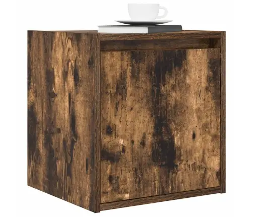 Sienas Naktsskapītis, Ozolkoka Krāsa, 38X34X40 Cm Vidaxl