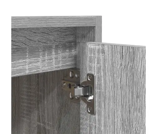 Sienas Naktsskapīši, 2 Gab., Pelēka Ozolkoka Krāsa, 38X34X40 Cm Vidaxl