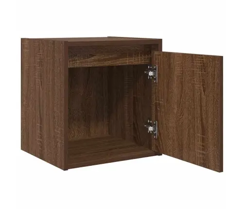 Sienas Naktsskapītis, Ozolkoka Krāsa, 38X34X40 Cm Vidaxl