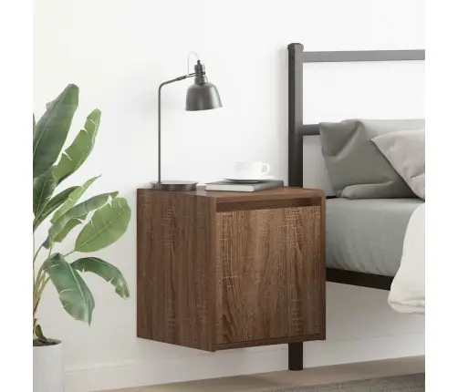 Seinale Kinnitatavad Öökapid 2 Tk, Pruun Tamm, 38X34X40 Cm