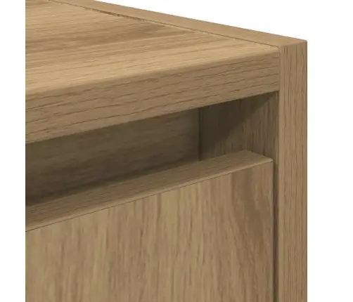 Sieninės Naktinės Spintelės, 2Vnt., Artisano Ąžuolo, 38X34X40Cm