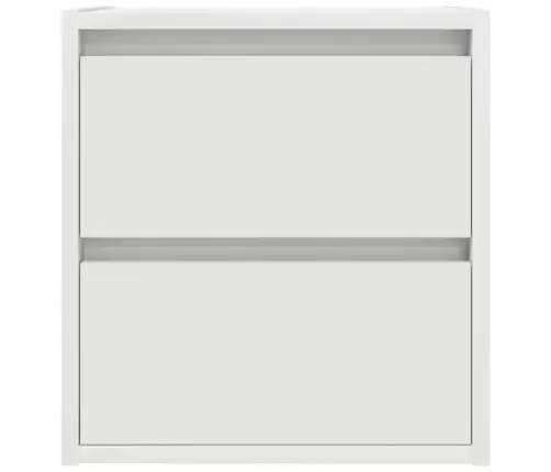 Sieninės Naktinės Spintelės, 2Vnt., Baltos, 38X34X40 Cm