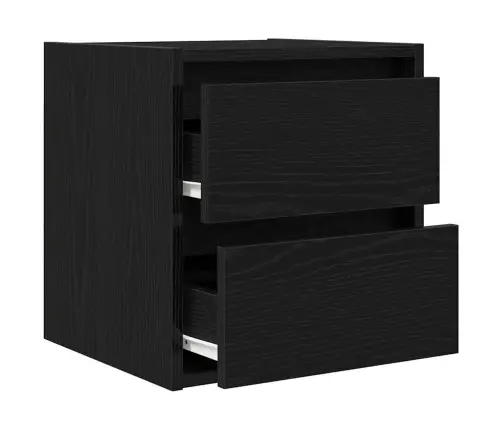 Seinale Kinnitatav Öökapp, Must Tamm, 38X34X40 Cm