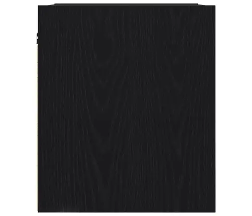 Seinale Kinnitatav Öökapp 2 Tk, Must Tamm, 38X34X40 Cm