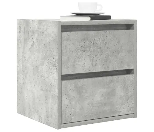 Sienas Naktsskapītis, Betona Pelēks, 38X34X40 Cm Vidaxl