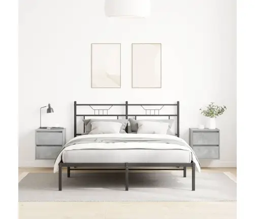 Sienas Naktsskapīši, 2 Gab., Betona Pelēki, 38X34X40 Cm Vidaxl Sienas Naktsskapīši, 2 Gab., Betona Pelēki, 38X34X40 Cm Vidaxl