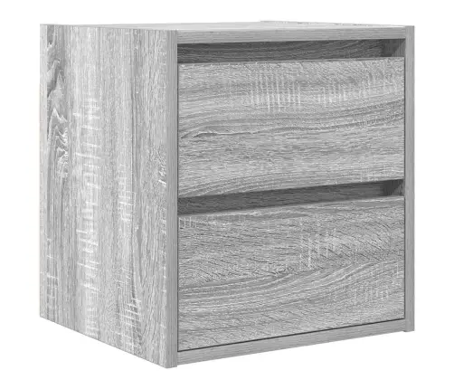 Sieninės Naktinės Spintelės, 2Vnt., Pilkos Ąžuolo, 38X34X40 Cm