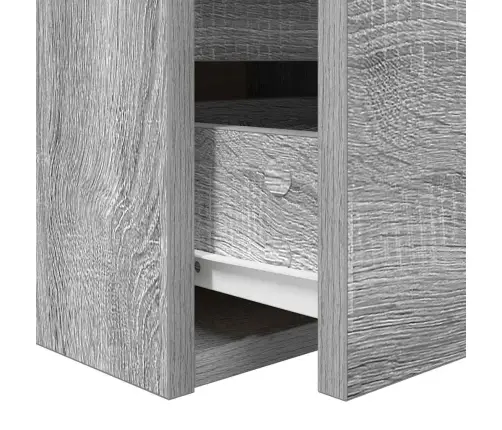 Sieninės Naktinės Spintelės, 2Vnt., Pilkos Ąžuolo, 38X34X40 Cm