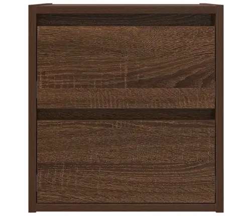 Sienas Naktsskapītis, Ozolkoka Krāsa, 38X34X40 Cm Vidaxl