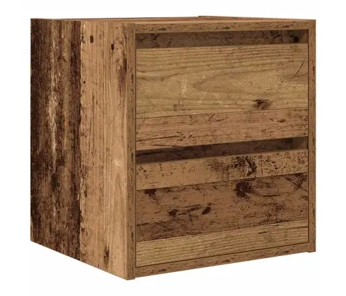 Seinale Kinnitatav Öökapp, Vana Puit, 38X34X40 Cm