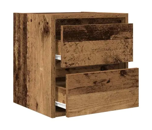 Seinale Kinnitatav Öökapp, Vana Puit, 38X34X40 Cm