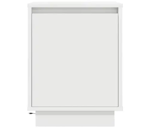 Naktsskapīši Ar Led Gaismām 2 Gab. Balts 38X34X50 Cm Vidaxl