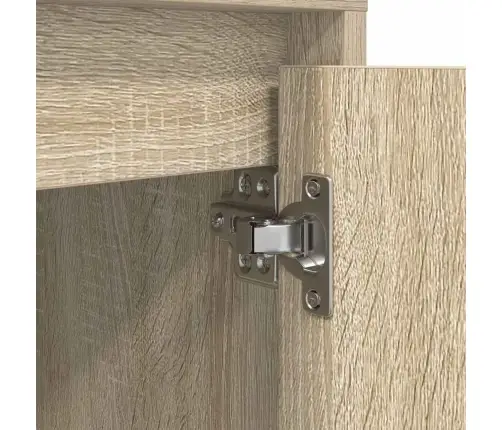 Spintelės Prie Lovos Su Led Lemputėmis 2 Vnt Sonoma Ąžuolas