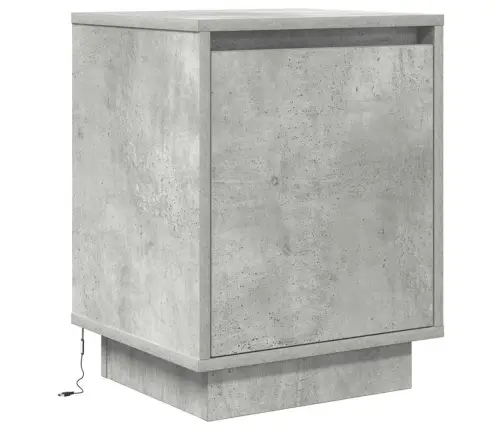 Naktsskapīši Ar Led Gaismām 2 Gab Betons Pelēks 38X34X50 Cm Vidaxl
