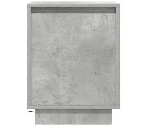 Naktsskapīši Ar Led Gaismām 2 Gab Betons Pelēks 38X34X50 Cm Vidaxl