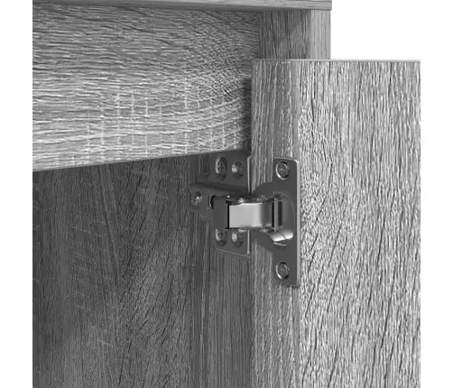 Naktsskapīši Ar Led Gaismām 2 Gab. Pelēks Sonoma 38X34X50 Cm Vidaxl