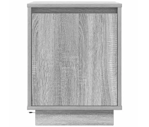 Naktsskapīši Ar Led Gaismām 2 Gab. Pelēks Sonoma 38X34X50 Cm Vidaxl