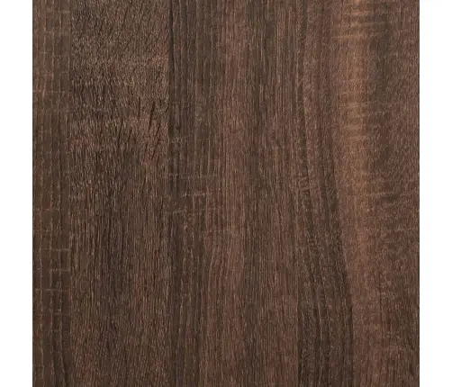 Nakts Skapis Ar Led Gaismām Brūns Ozols 38X34X50 Cm Vidaxl