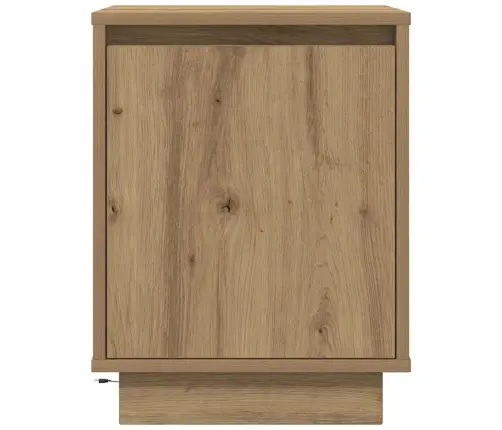 Naktsskapītis Ar Led Gaismām Artisan Ozols 38X34X50 Cm Vidaxl