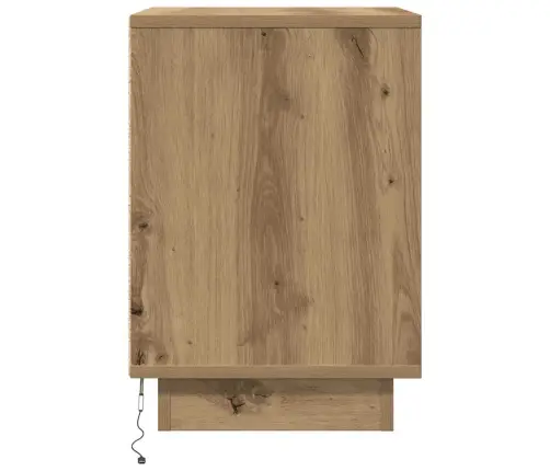 Naktsskapītis Ar Led Gaismām Artisan Ozols 38X34X50 Cm Vidaxl