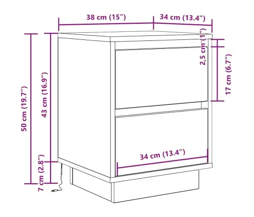 Öökapp Led-Tuledega, Valge, 38X34X50 Cm