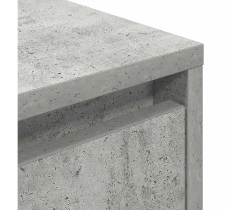 Naktsskapītis Ar Led Gaismām Betons Pelēks 38X34X50 Cm Vidaxl