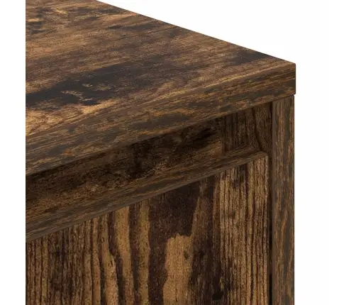 Öökapp Led-Tuledega, Suitsutatud Tamm, 38X34X50 Cm