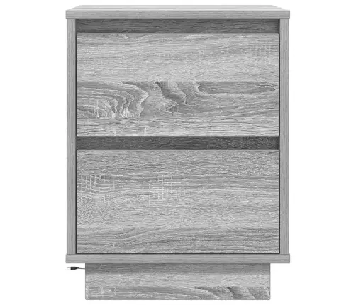 Naktsskapīši Ar Led Gaismām 2 Gab. Pelēks Sonoma 38X34X50 Cm Vidaxl Naktsskapīši Ar Led Gaismām 2 Gab. Pelēks Sonoma 38X34X50 Cm Vidaxl