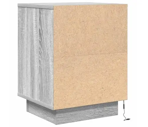 Naktsskapīši Ar Led Gaismām 2 Gab. Pelēks Sonoma 38X34X50 Cm Vidaxl Naktsskapīši Ar Led Gaismām 2 Gab. Pelēks Sonoma 38X34X50 Cm Vidaxl