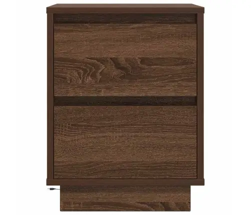 Öökapp Led-Tuledega, Pruun Tamm, 38X34X50 Cm