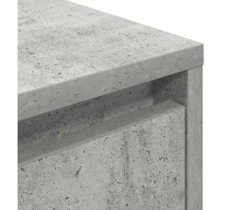 Naktsskapītis Ar Led Gaismām Betons Pelēks 38X34X65 Cm Vidaxl