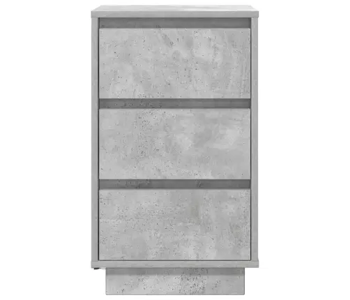 Naktsskapītis Ar Led Gaismām Betons Pelēks 38X34X65 Cm Vidaxl