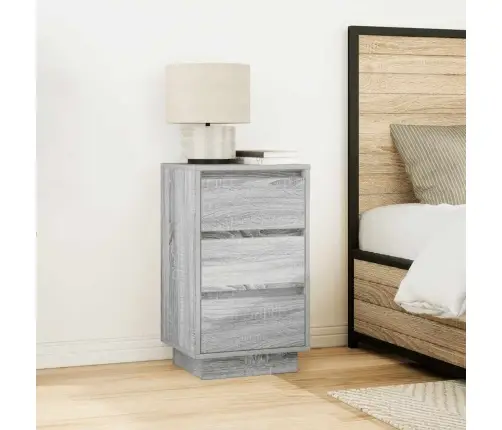 Naktsskapītis Ar Led Gaismām Pelēks Sonoma 38X34X65 Cm Vidaxl Naktsskapītis Ar Led Gaismām Pelēks Sonoma 38X34X65 Cm Vidaxl