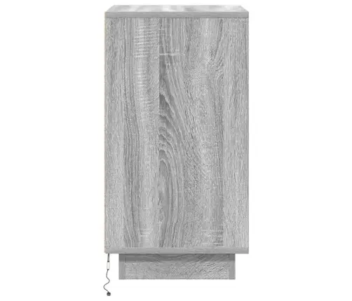 Naktsskapītis Ar Led Gaismām Pelēks Sonoma 38X34X65 Cm Vidaxl Naktsskapītis Ar Led Gaismām Pelēks Sonoma 38X34X65 Cm Vidaxl